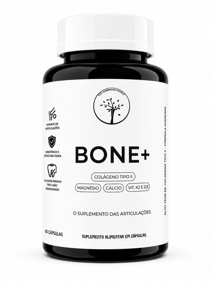 BONE+ | Colágeno Tipo II + Cálcio + Magnésio + Vitaminas K2 e D3