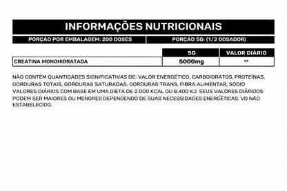 Creatina Monohidratada Refil 1kg
