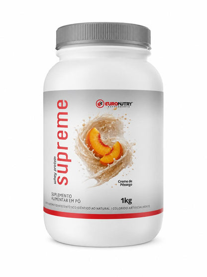 Whey Protein Supreme 1Kg - Sabor Creme de Pêssego