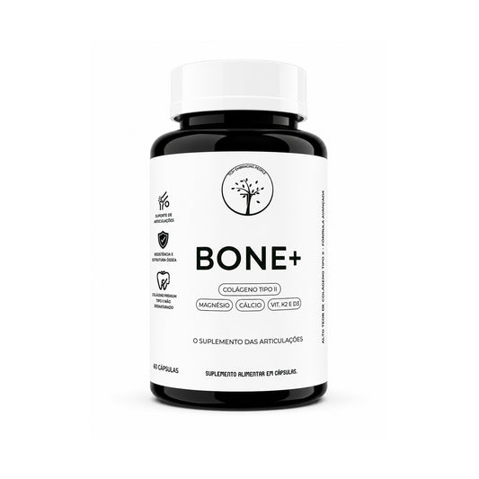 BONE+ | Colágeno Tipo II + Cálcio + Magnésio + Vitaminas K2 e D3